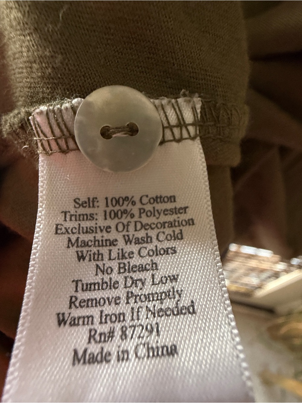 Johnny Was Olive Mini Dress with Lavender Floral Embroidery - Picture 7 of 7
